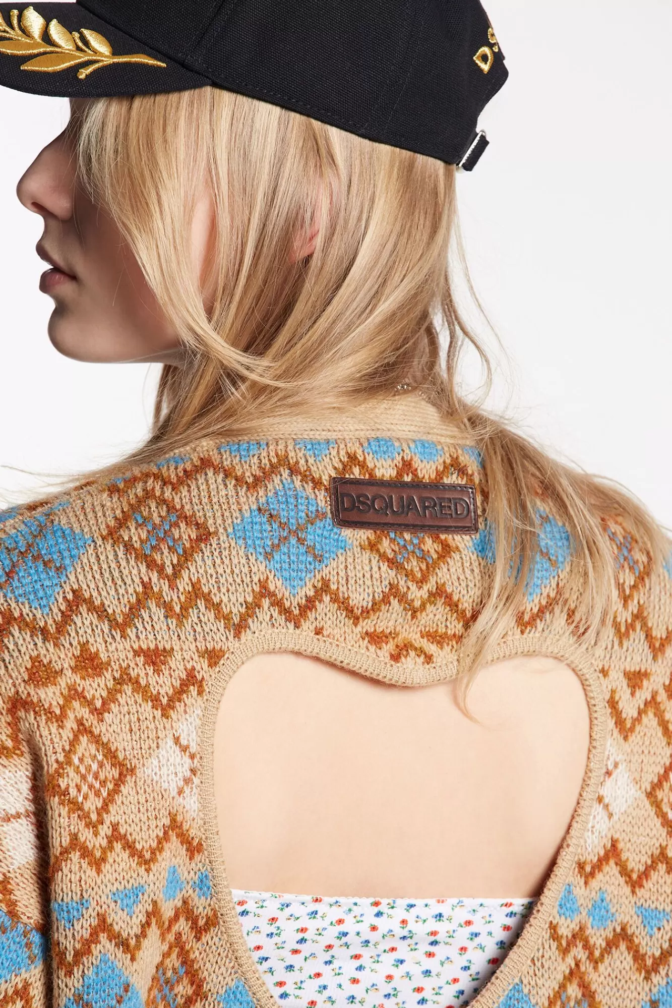 Heart Vintage Shetland Cardigan Knit<Dsquared2 Fashion