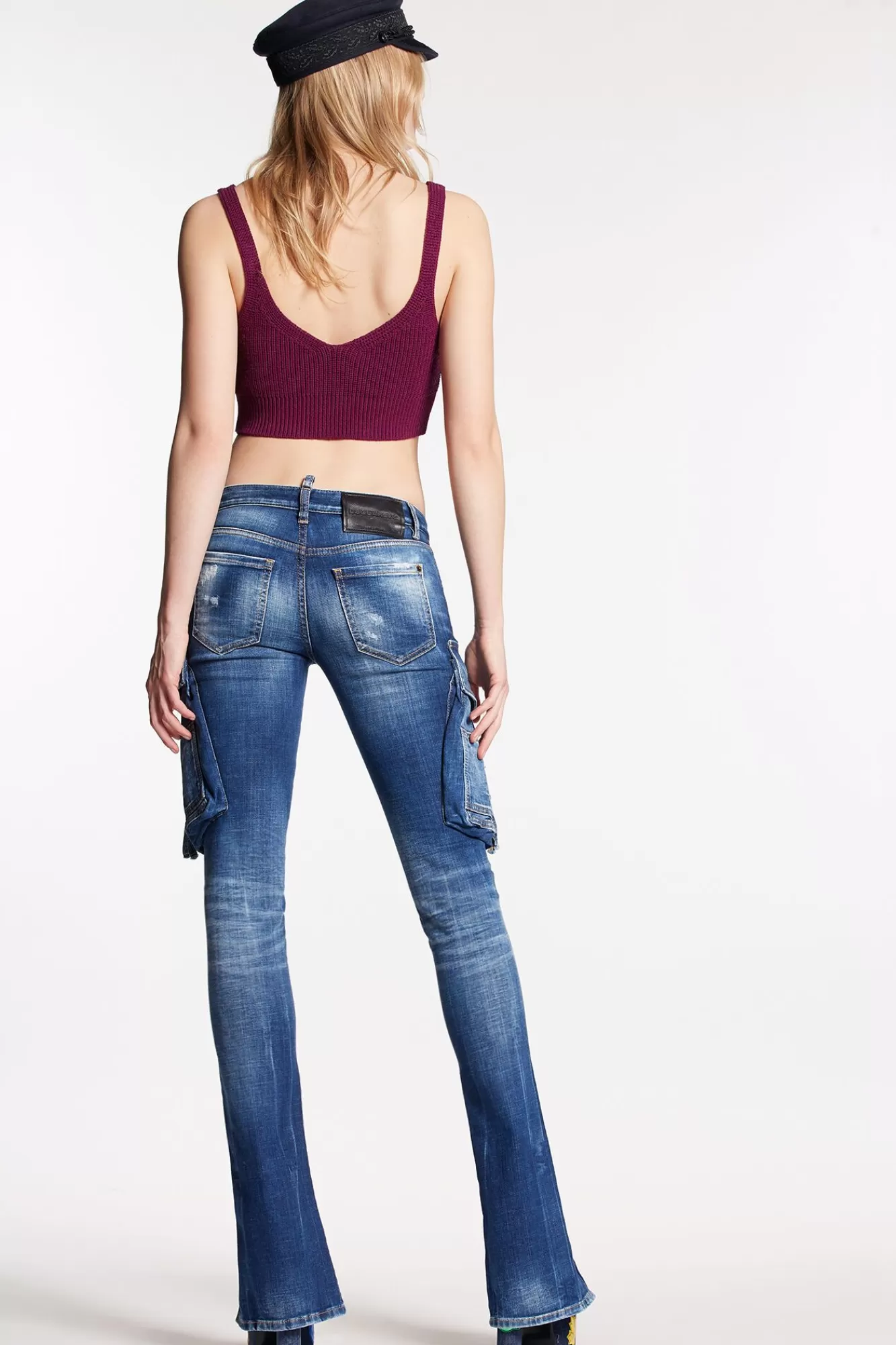 Medium Clean Vintage Wash Trumpet Cargo Jeans<Dsquared2 Shop