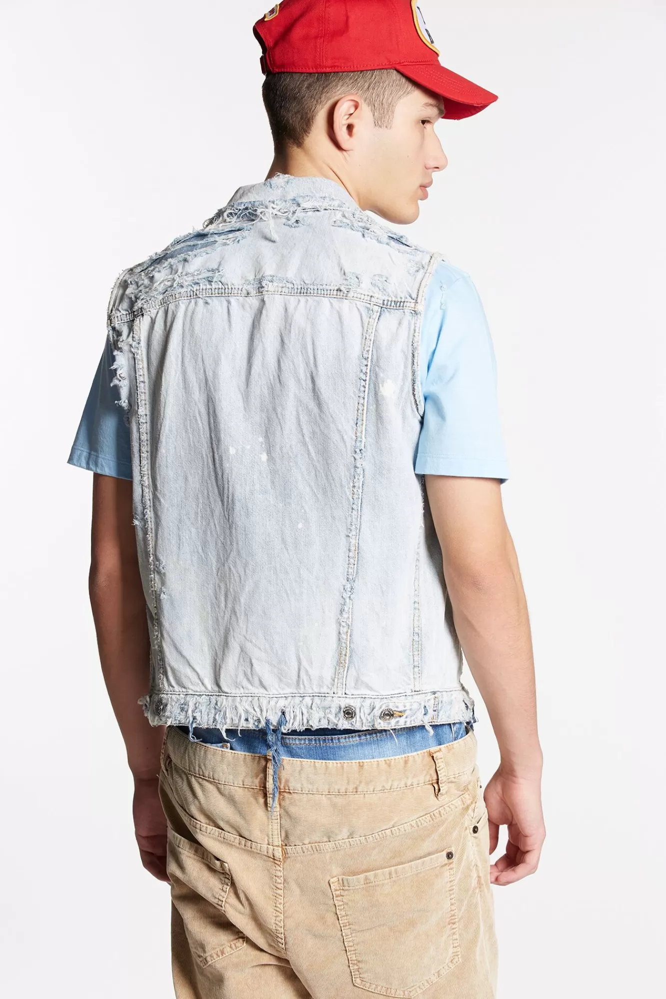 Vintage Destroyed Wash Classic Jean Vest<Dsquared2 Sale