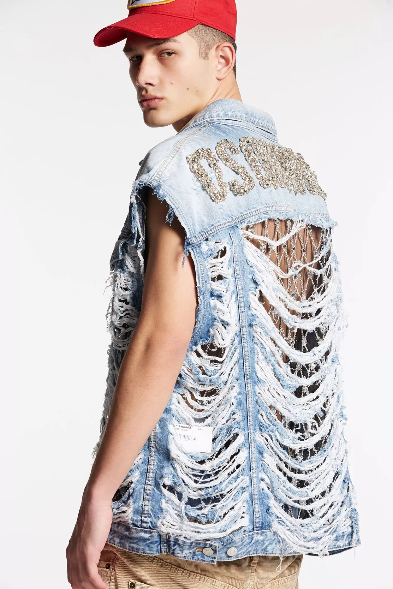 Vintage Destroyed Wash Classic Jean Vest<Dsquared2 Best Sale