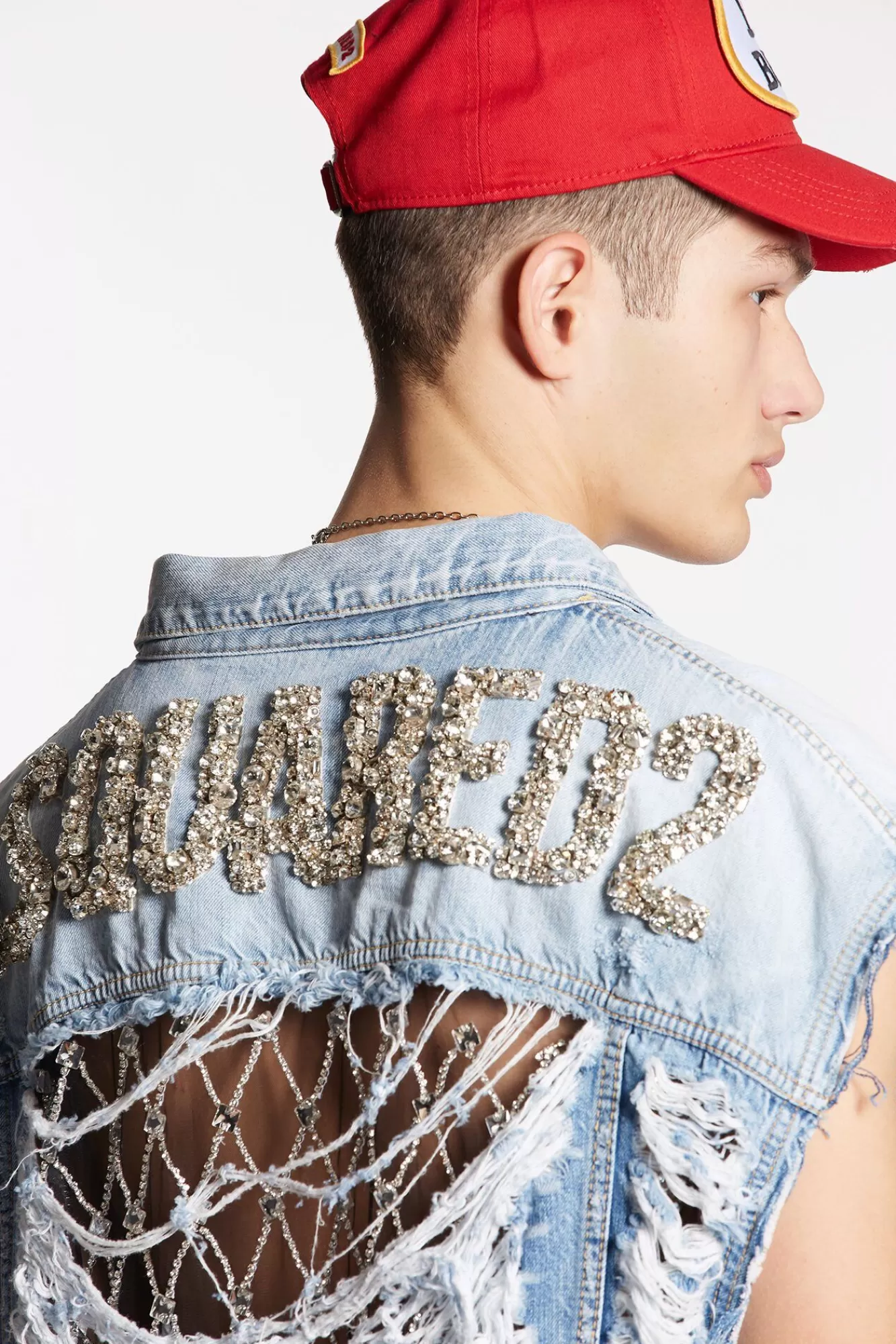 Vintage Destroyed Wash Classic Jean Vest<Dsquared2 Best Sale